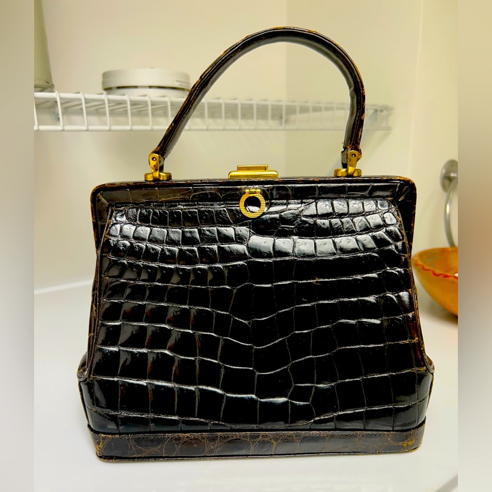 Genuine Alligator Bag Vintage